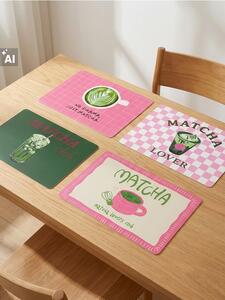 Sinsay - Matcha mintás tányéralátét 4 db-os csomag - zöld