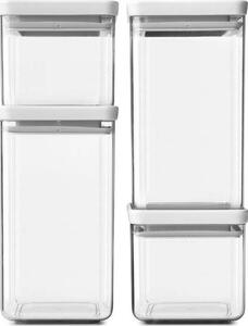 Brabantia 122569 tárolódoboz készlet 4 darab - világosszürke