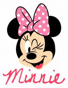 Disney pamut,gumis lepedő - fehér Minnie
