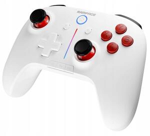 Rampage Hydra Pro Pad bezprzewodowy RGB 2.4G Hall, spusty magnetyczne biały
