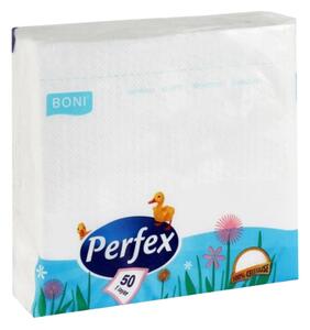 Perfex szalvéta 33*33cm fehér - 1 rétegű 100db-os