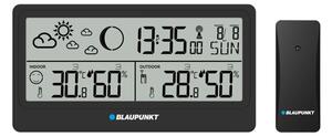 Blaupunkt WS20BK LCD Meteorológiai Időjárás állomás külső szenzorral - Fekete
