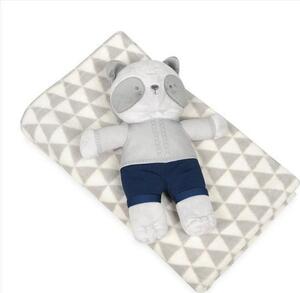 BABYMATEX Takaró játékkal Panda Grey 75 x 100 cm