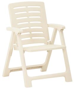 VidaXL 4 db fehér műanyag kerti szék