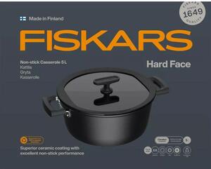 Hagyományos fazék Fiskars HARD FACE 5 l