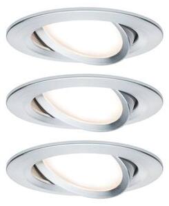 Beépíthető lámpa 3 részes készlet LED LED 19.5 W Paulmann 93451 Nova Alumínium