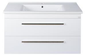 TMP VIVA 100 fali fürdőszobabútor - Sanovit ATRIA 9100 porcelán mosdóval - 101 x 46 cm