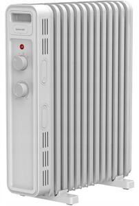 Olajradiátor Sencor SOH 3413WH 2500 W fehér 13 bordás termosztáttal