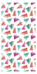 Tapéta - Színes háromszögek hideg tónusokkal