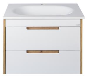 TMP GOLDY 75 fali fürdőszobabútor - öntött műmárvány mosdóval - 75 x 50 x 51 cm