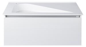 TMP TROYA100 fali fürdőszobabútor - Akrivit öntött műmárvány mosdóval - 100 x 48,5 cm