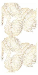 Tapéta - Arany bazsarózsa virágok