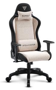 SENSE7 Spellcaster FUKU gamer szék fekete-bézs szövet