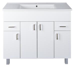 VivaStyle EKONOMIK PLUS 100 lábon álló fürdőszobabútor Sanovit SOFT 13100 mosdóval - 100 x 45,5 cm