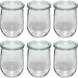 WECK 109112 Tulipán formájú befőttes üveg 6 darabos készlet 1062ml