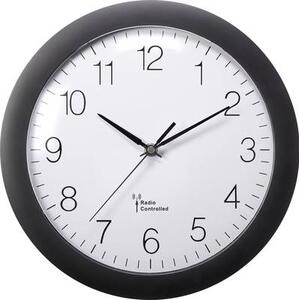 Rádiójel vezérlésű Falióra 300 mm x 56 mm Fekete (MXP3601B)