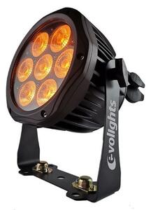 EVOLIGHTS GLACIER 7 LED PAR 7x10W RGBWA-UV IP65 oświetlenie sceniczne zewnętrzne