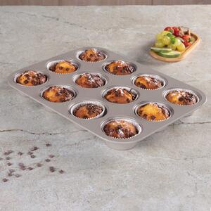 BerlingerHaus BH/7947 Taupe Collection 12 Csészés Muffin Sütőforma - Szénacél