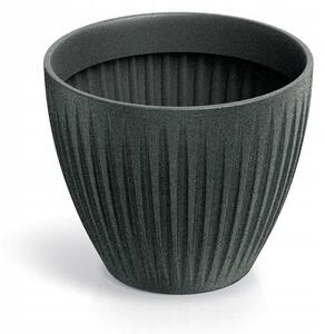 Maceta Latia Round Ø30x25 Grafito Granito