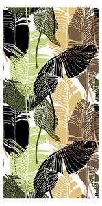 Tapéta - Trópusi levelek, földszínek
