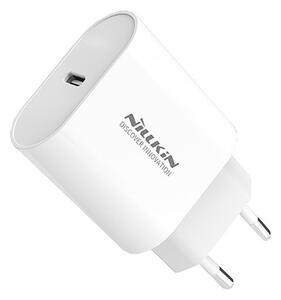 NILLKIN hálózati töltő Type-C aljzat (5V / 3000mA, 18W, PD gyorstöltés támogatás) FEHÉR