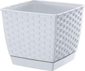 Maceta Ratolla Square 1,5l, 145x145x126mm Blanco