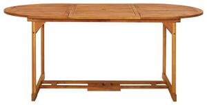 VidaXL tömör akácfa kerti étkezőasztal 180 x 90 x 75 cm