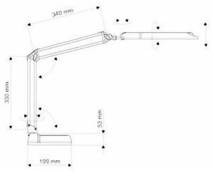 Maul Atlantic 8203602 LED-es íróasztali lámpa 9 W Fehér