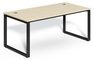 SimpleOffice asztal 180 x 90 cm, világos tölgy / fekete