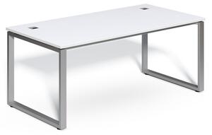 SimpleOffice asztal 180 x 90 cm, fehér / ezüst