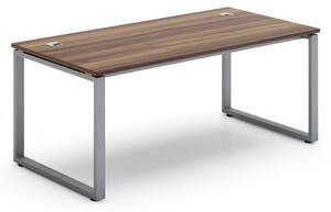 SimpleOffice asztal 180 x 90 cm, dió / ezüst