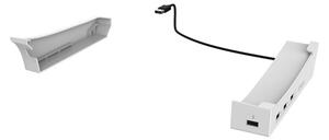IPega USB HUB (4 USB aljzat, vízszintes állvány, PlayStation 5 Slim/5 Pro kompatibilis) FEHÉR (PG-P5S008)