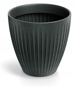 Maceta Latia Round Midl Ø60x58 Grafito Granito