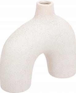 Jarrón Con Lazo "asy" H18cm Blanco