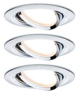 Beépíthető lámpa 3 részes készlet LED LED 19.5 W Paulmann 93488 Nova Króm (fényes)