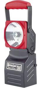 AccuLux munka- és szükségáram fényszóró SL6 LED-del 456541 3 W-os Power LED, pilotlámpa 5 mm LED-del 5 óra Fekete, Piros