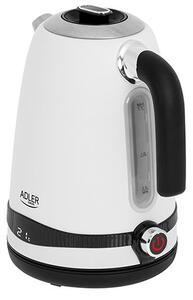 Adler AD1295W vízforraló 1,7L fehér LCD kijelzővel