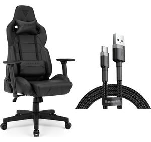 SENSE7 Sentinel gamer szék fekete műbőr