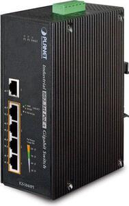 PLANET IGS-504HPT hálózati kapcsoló Beállítást nem igénylő (unmanaged) L2 Gigabit Ethernet (10/100/1000) Ethernet-áramellátás (PoE) támogatása Kék
