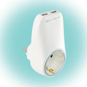 Somogyi NV 2100 USB Hálózati aljzat USB töltőaljzatokkal