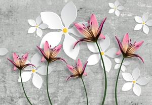 Fotótapéta - Virágok 3D (147x102 cm)