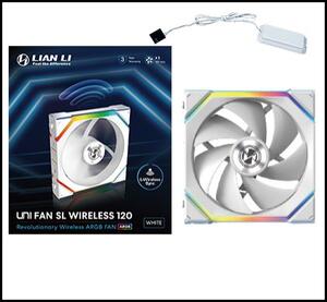 Lian Li UNI FAN SL Wireless 120 hűtő ventilátor fehér (12SL1W1W)