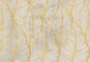 Fotótapéta - Arany levelek, fényes (147x102 cm)