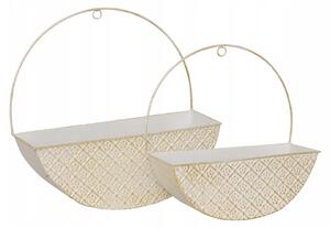 Zestaw 2 doniczek ściennych TINO, 34 cm