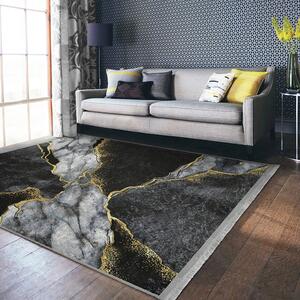 Fekete szőnyeg 80x150 cm – Mila Home
