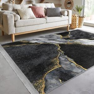 Fekete szőnyeg 160x230 cm – Mila Home