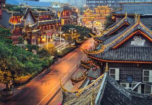 Fotótapéta - Qintai Road, Chengdu, Kína (147x102 cm)