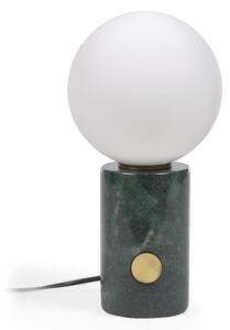 Zöld asztali lámpa üveg búrával (magasság 29 cm) Lonela – Kave Home