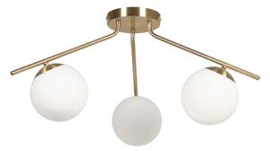 Fehér-aranyszínű mennyezeti lámpa üveg búrával ø 14 cm Mahala – Kave Home