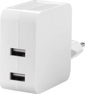 VOLTCRAFT SPS-2400/2+WH-N VC-11331785 USB-s töltőkészülék Aljzat dugó Kimeneti áram (max.) 4800 mA 2 x USB